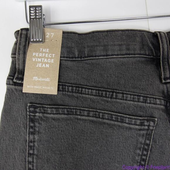 NEW Madewell Perfect Vintage Jean in Cosner Wash: Knee-Rip Edition, 27 - Picture 13 of 16